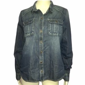 Paige Denim Large Women’s Button Up Long Sleeve Size Large